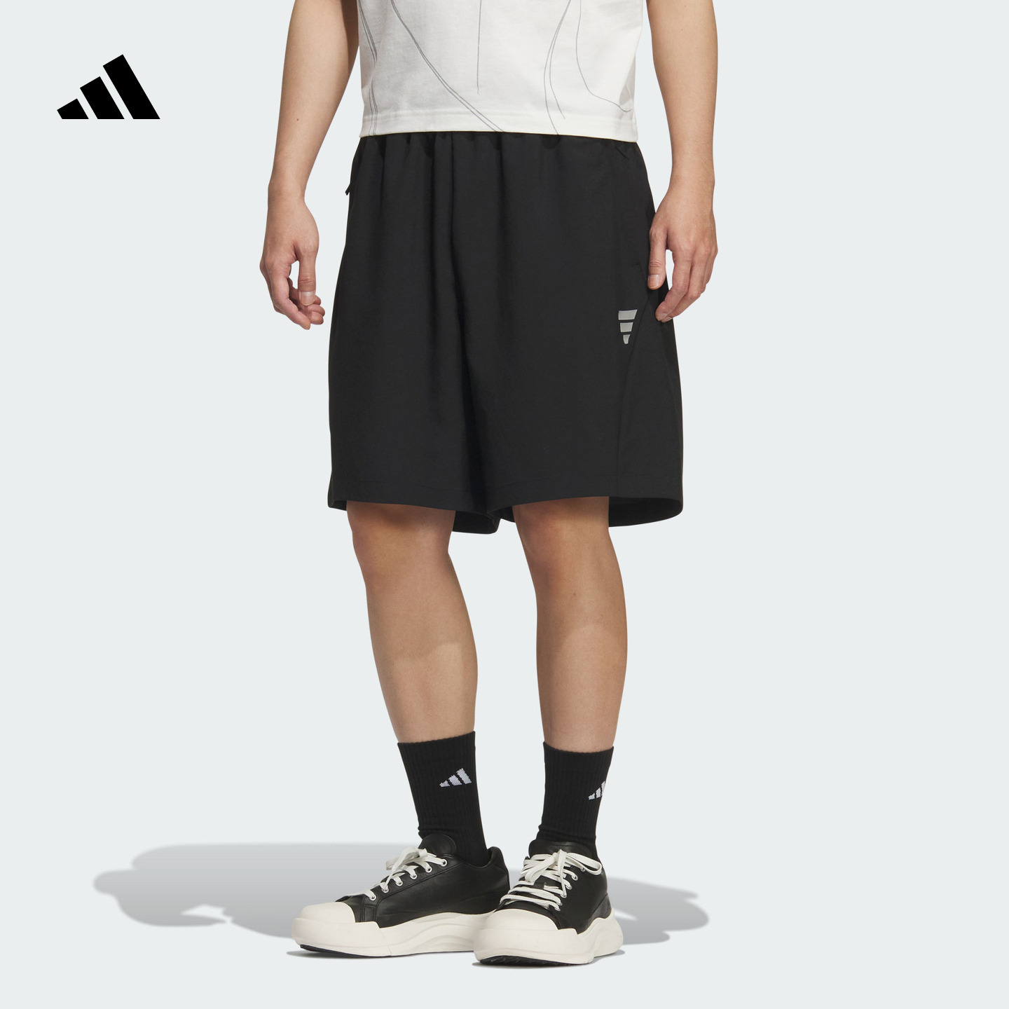 阿迪达斯FOS系列男速干宽松短裤