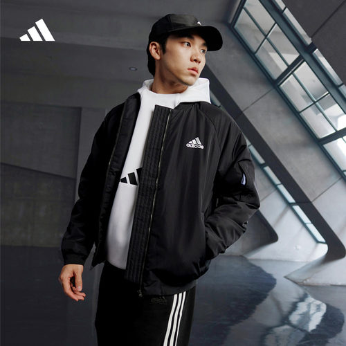 阿迪达斯男户外保暖飞行员棉服