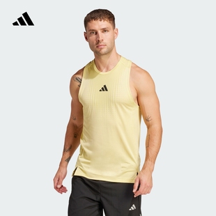 「清风TEE」运动健身上衣圆领背心男装 adidas阿迪达斯 夏季 新款