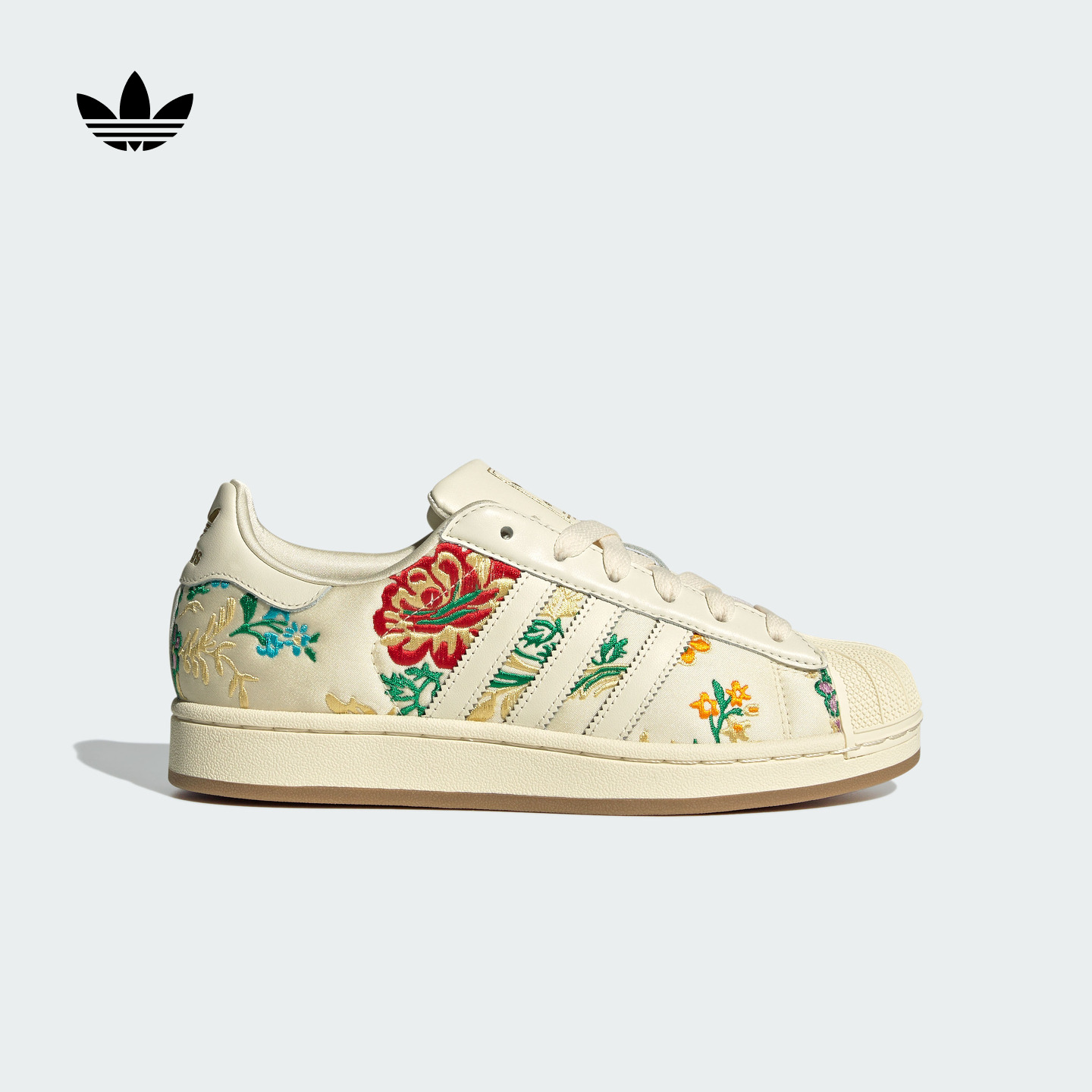 SUPERSTAR II花卉图案经典贝壳头板鞋女adidas阿迪达斯官方三叶草