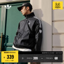 adidas阿迪达斯三叶草 秋季 经典 三条纹梭织运动立领夹克外套男装