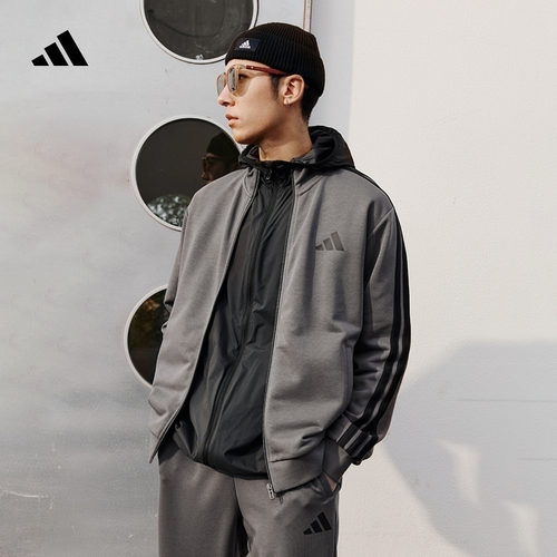 阿迪达斯轻运动男女休闲长袖套装