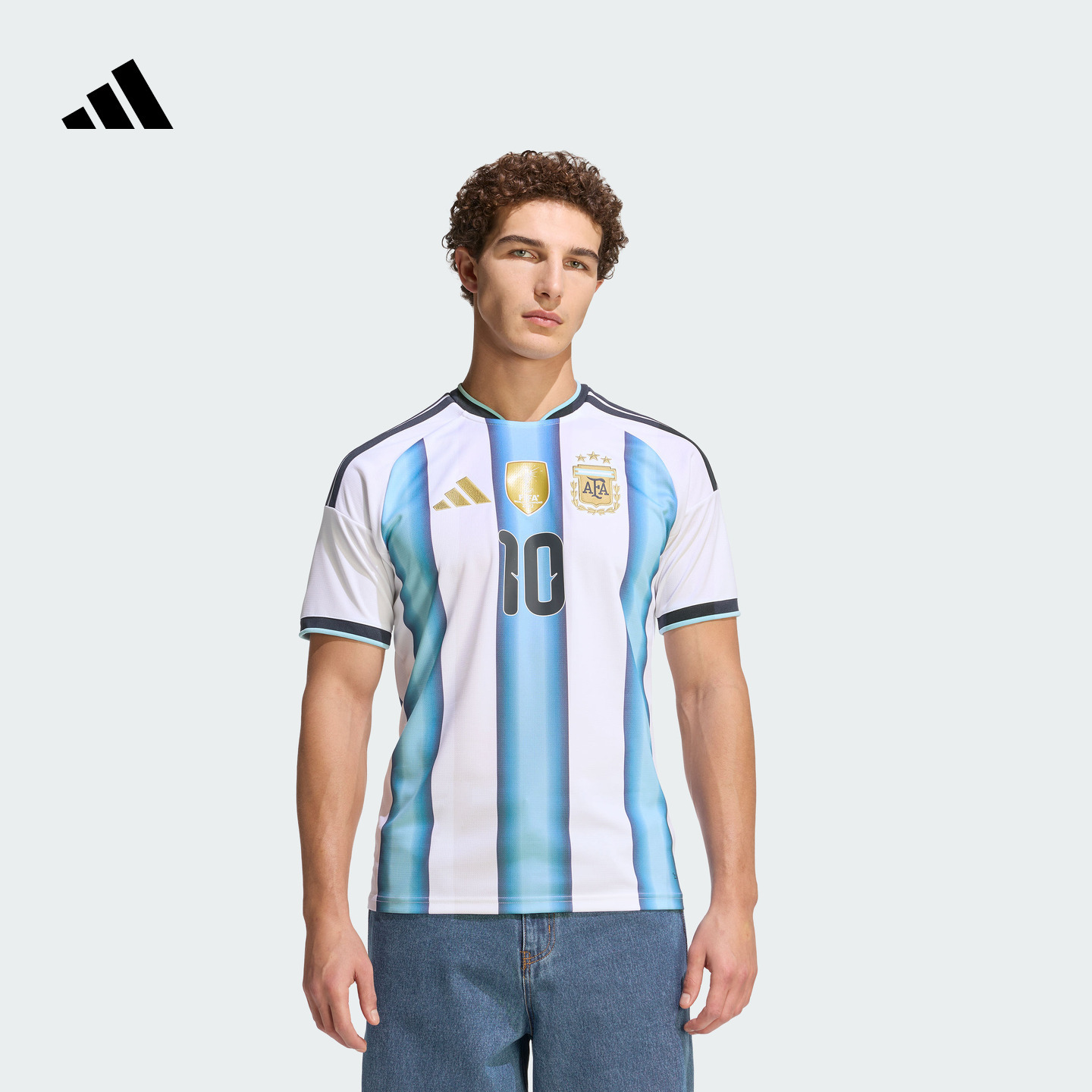 阿迪达斯阿根廷队主场球迷版球衣