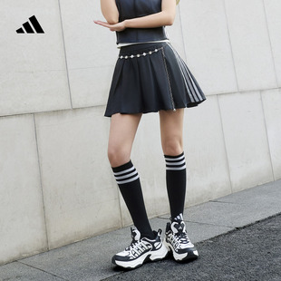 新款 女装 adidas阿迪达斯轻运动 舒适休闲裙裤 三条纹舞动系列时尚