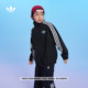 大童休闲舒适三条纹高领夹克外套儿童新款 adidas阿迪达斯三叶草