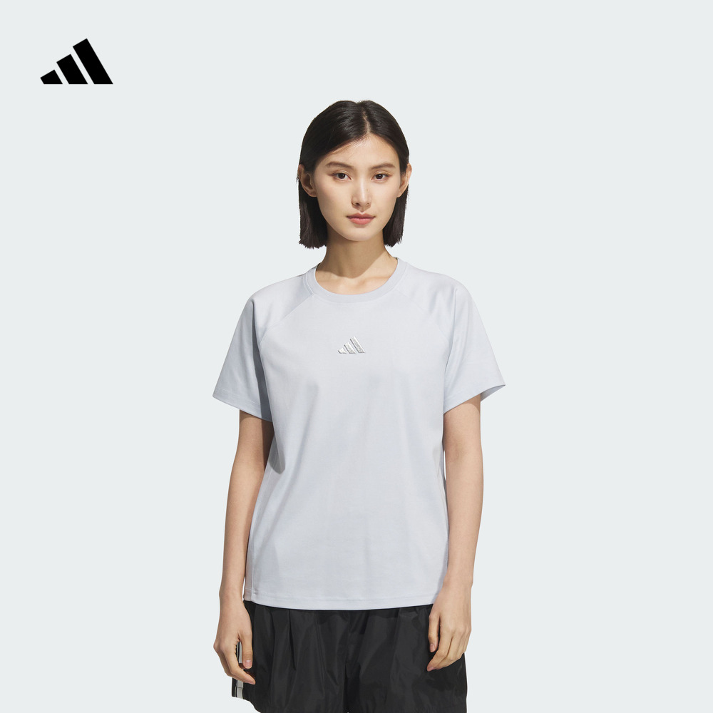 凉感休闲运动短袖T恤女装夏季adidas阿迪达斯官方轻运动
