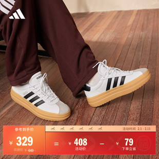 「T头鞋」VL COURT BOLD厚底复古板鞋德训鞋adidas阿迪达斯轻运动