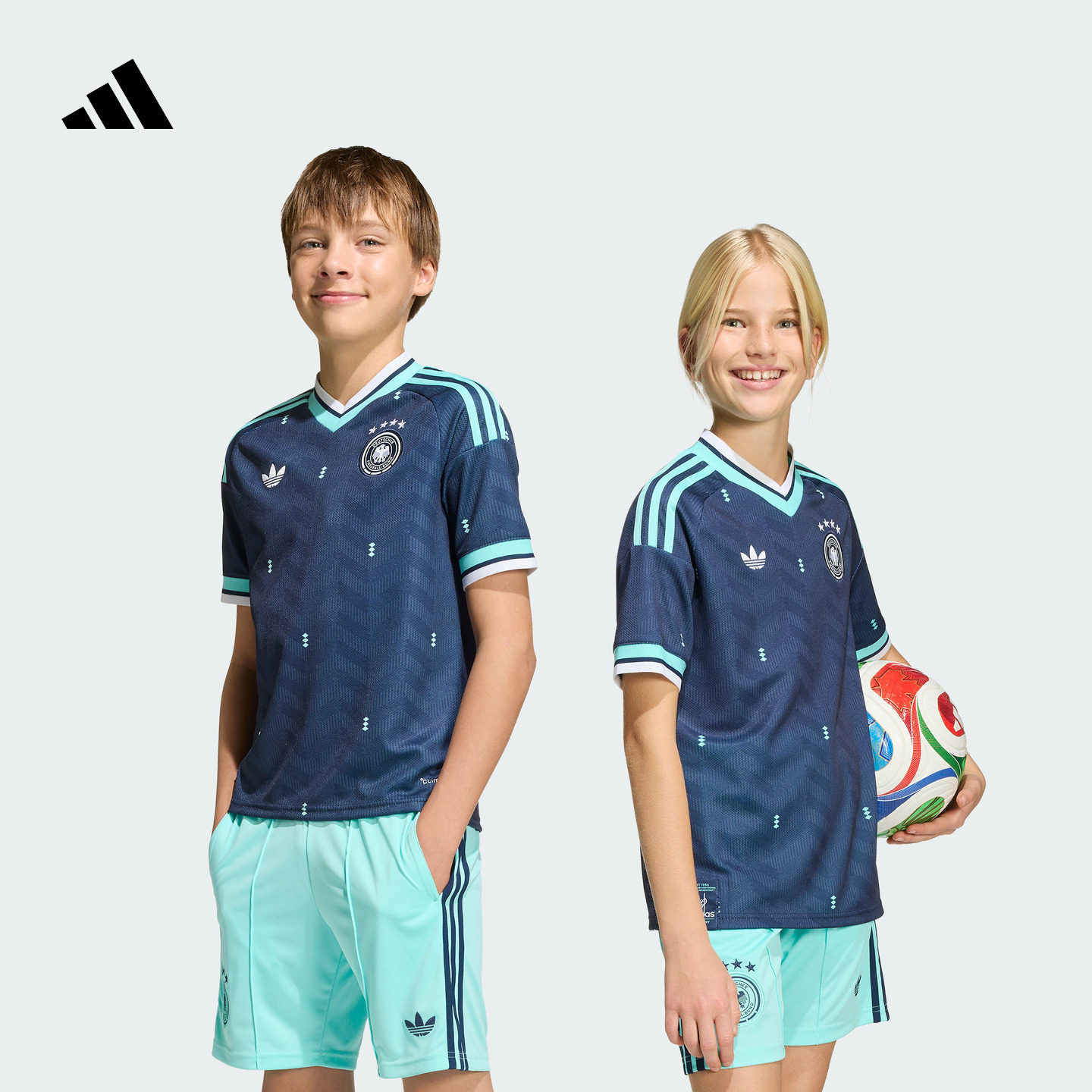大童德国国家队世界杯客场球迷版速干足球短袖球衣adidas阿迪达斯