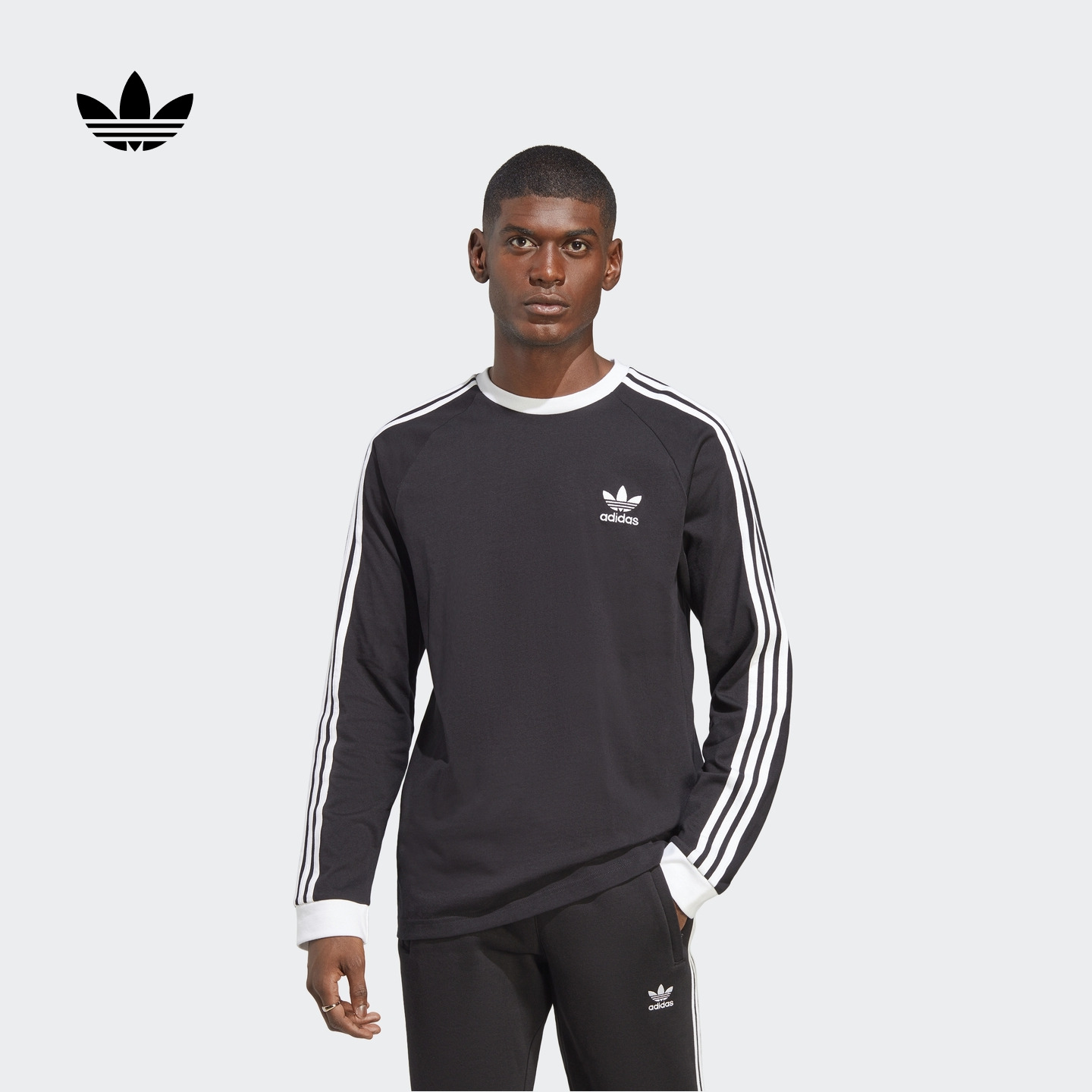 阿迪达斯三叶草男adicolor长袖T