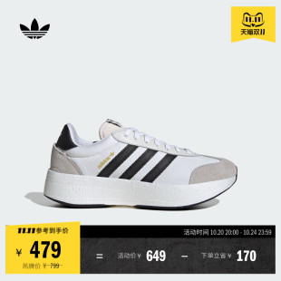 男女adidas阿迪达斯三叶草 RNR复古厚底增高boost运动鞋 T头鞋 CITY