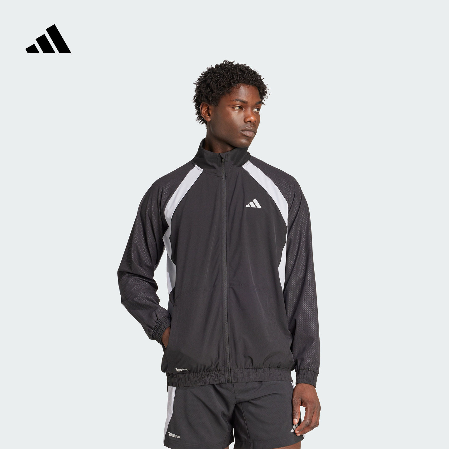 速干挺阔撞色拼接梭织运动夹克外套男装秋季adidas阿迪达斯,运动服/休闲服装,运动茄克/外套,淘宝优惠券,粉丝福利购,淘宝优惠卷