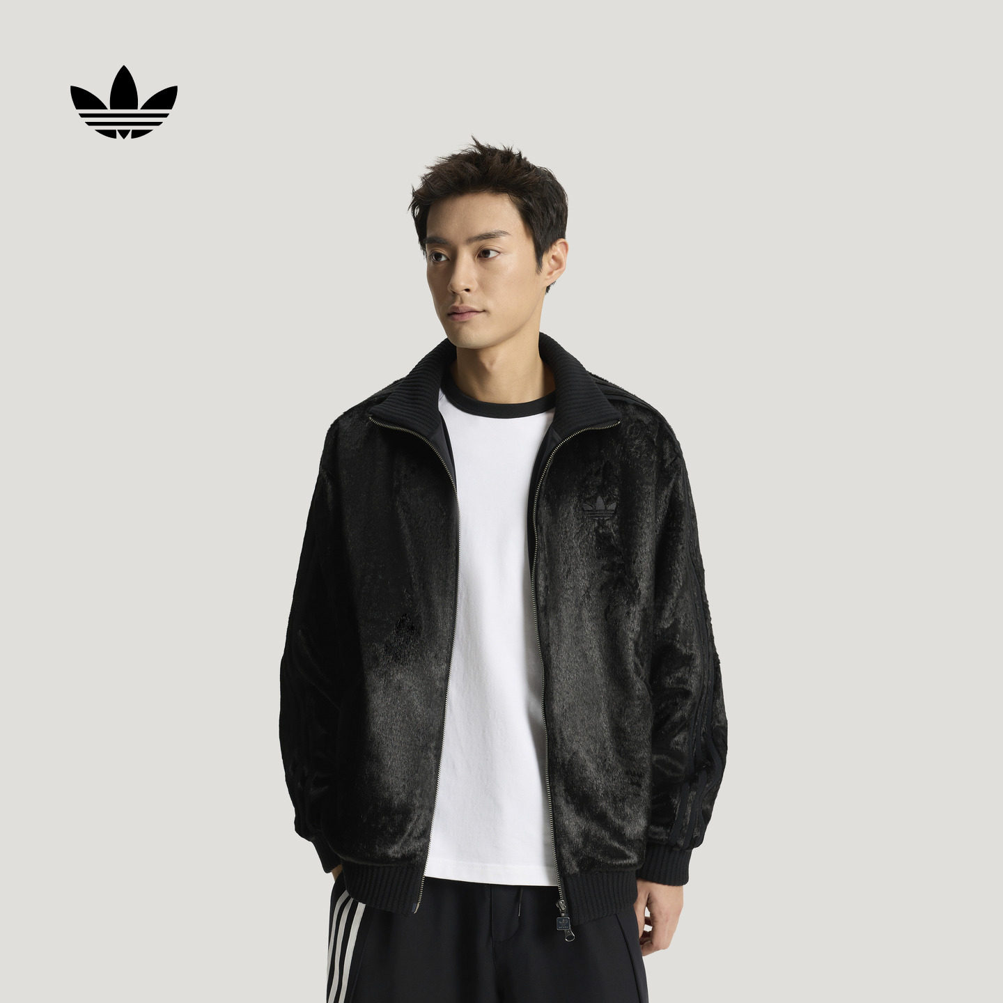 复古风舒适宽松仿皮草外套男女秋冬新款adidas阿迪达斯官方三叶草,运动服/休闲服装,运动茄克/外套,淘宝优惠券,粉丝福利购,淘宝优惠卷