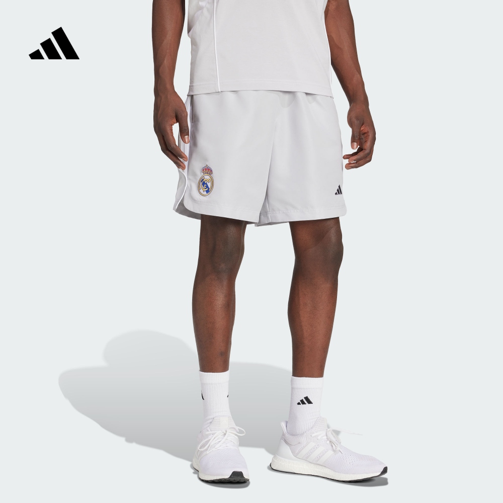 皇家马德里足球休闲文化宽松运动短裤男装夏季adidas阿迪达斯