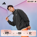 adidas阿迪达斯轻运动 男女秋季 情侣款 加绒加厚宽松连帽卫衣套头衫