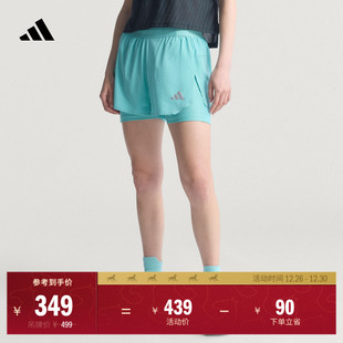 速干二合一跑步运动短裤 adidas阿迪达斯官方KE2281 女装