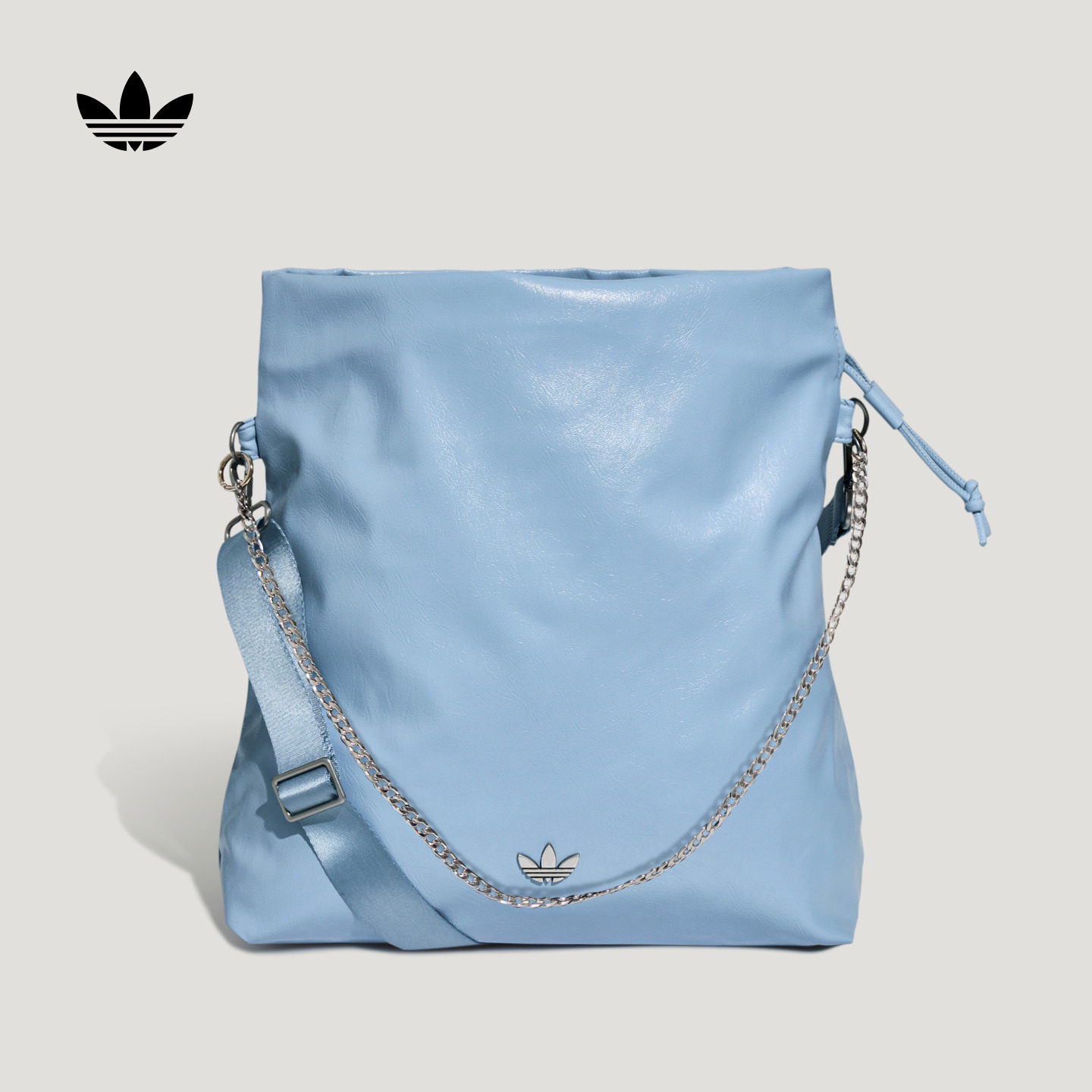 时尚街头风大容量休闲单肩斜挎包男女新款adidas阿迪达斯三叶草