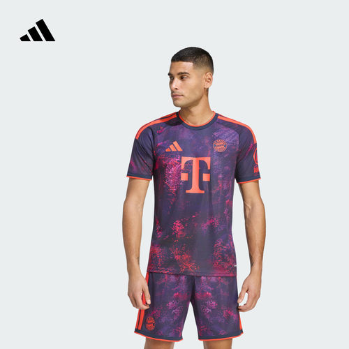 拜仁慕尼黑第二客场球迷版足球速干短袖球衣男装adidas阿迪达斯