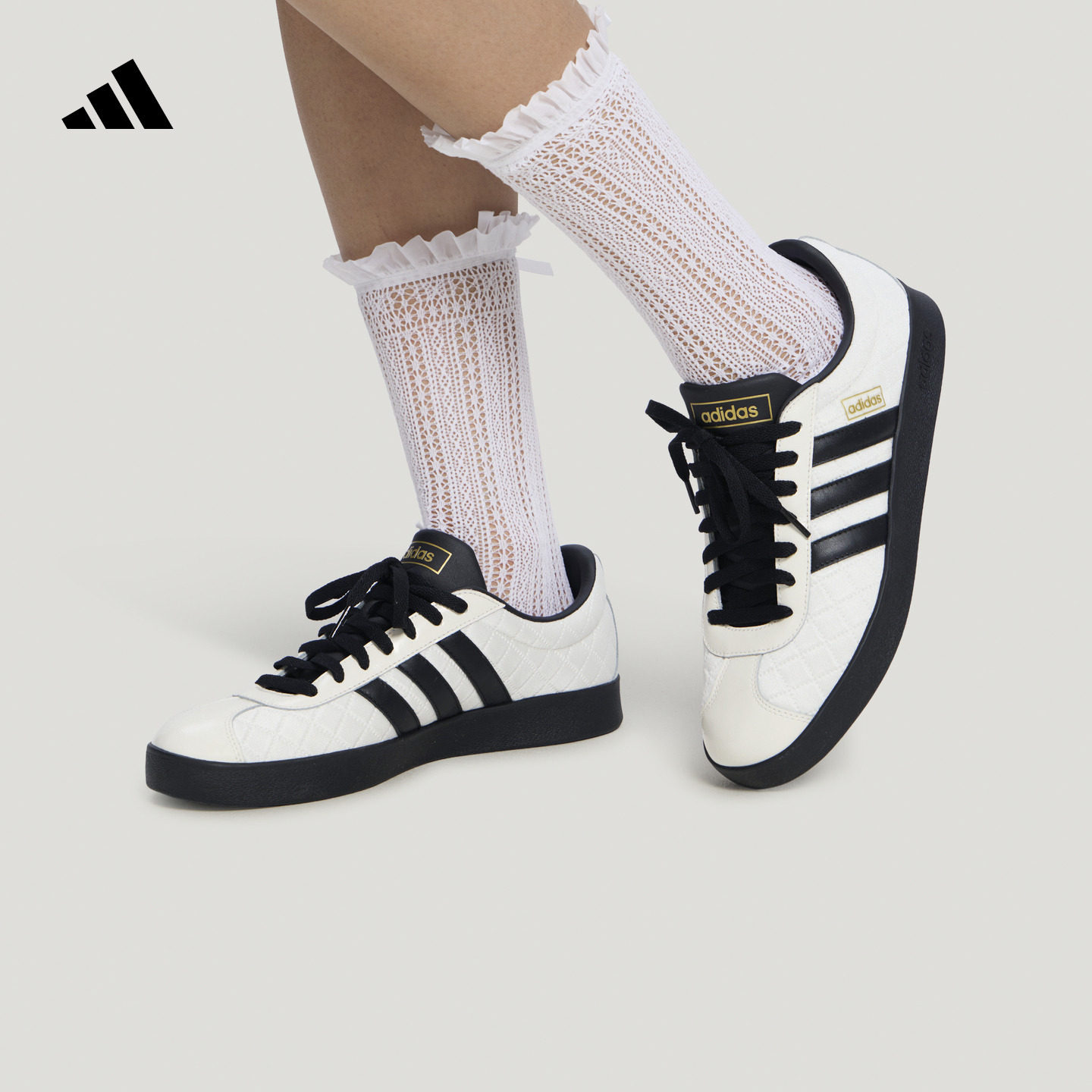 「T头鞋」VL COURT休闲板鞋德训鞋男女新款adidas阿迪达斯轻运动