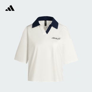 adidas阿迪达斯官方轻运动JM8789 凉感休闲短袖 POLO衫 女装 夏季