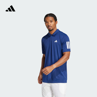 新款 网球运动翻领短袖 夏季 POLO衫 adidas阿迪达斯官方JZ3491 男装