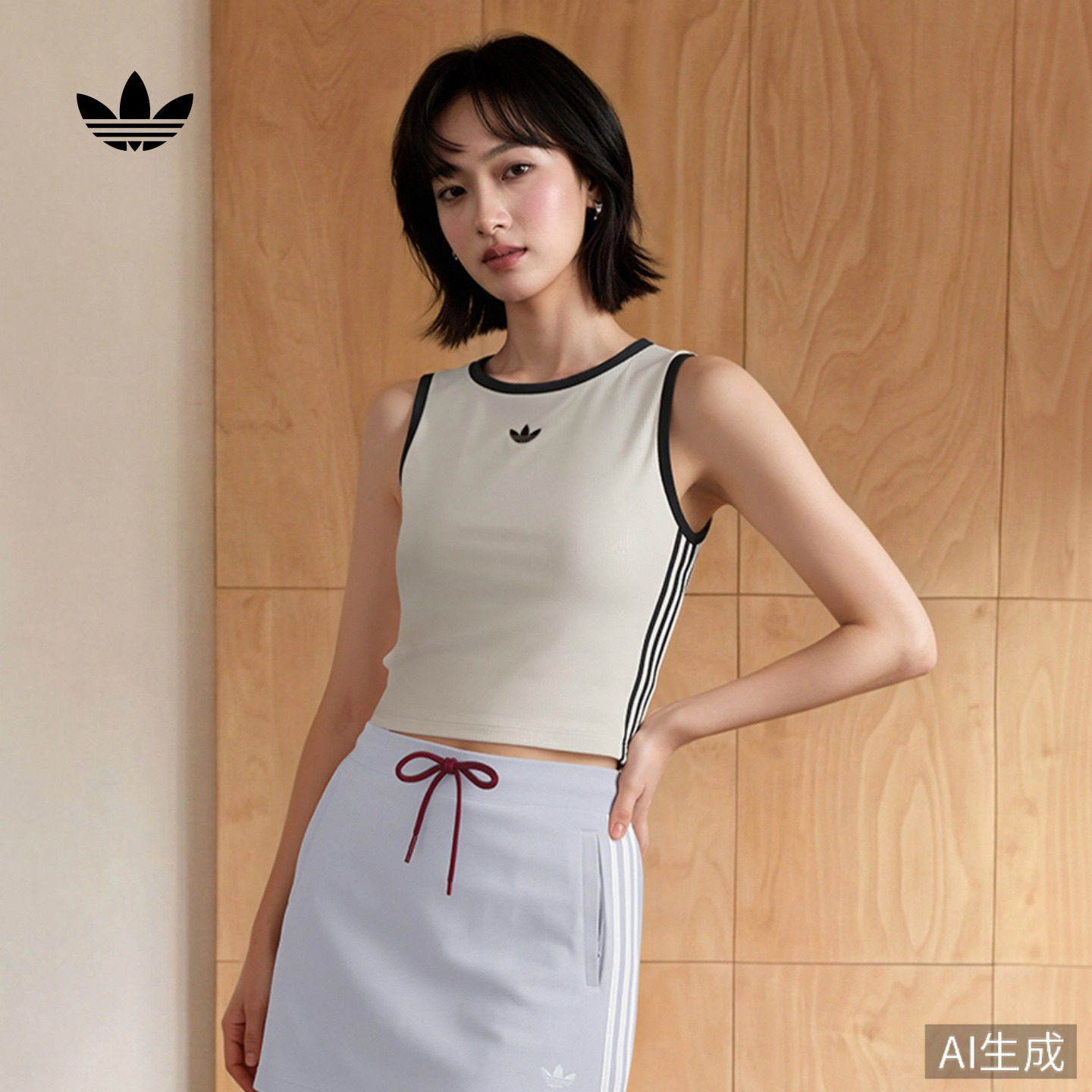 阿迪达斯三叶草女子背心图片