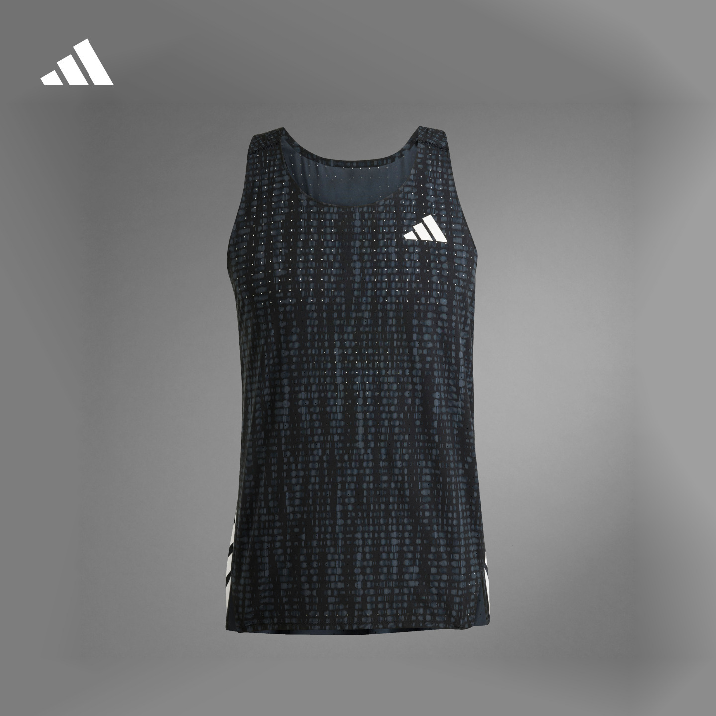 修身舒适侧开叉跑步工字背运动背心男装新款adidas阿迪达斯JN0298