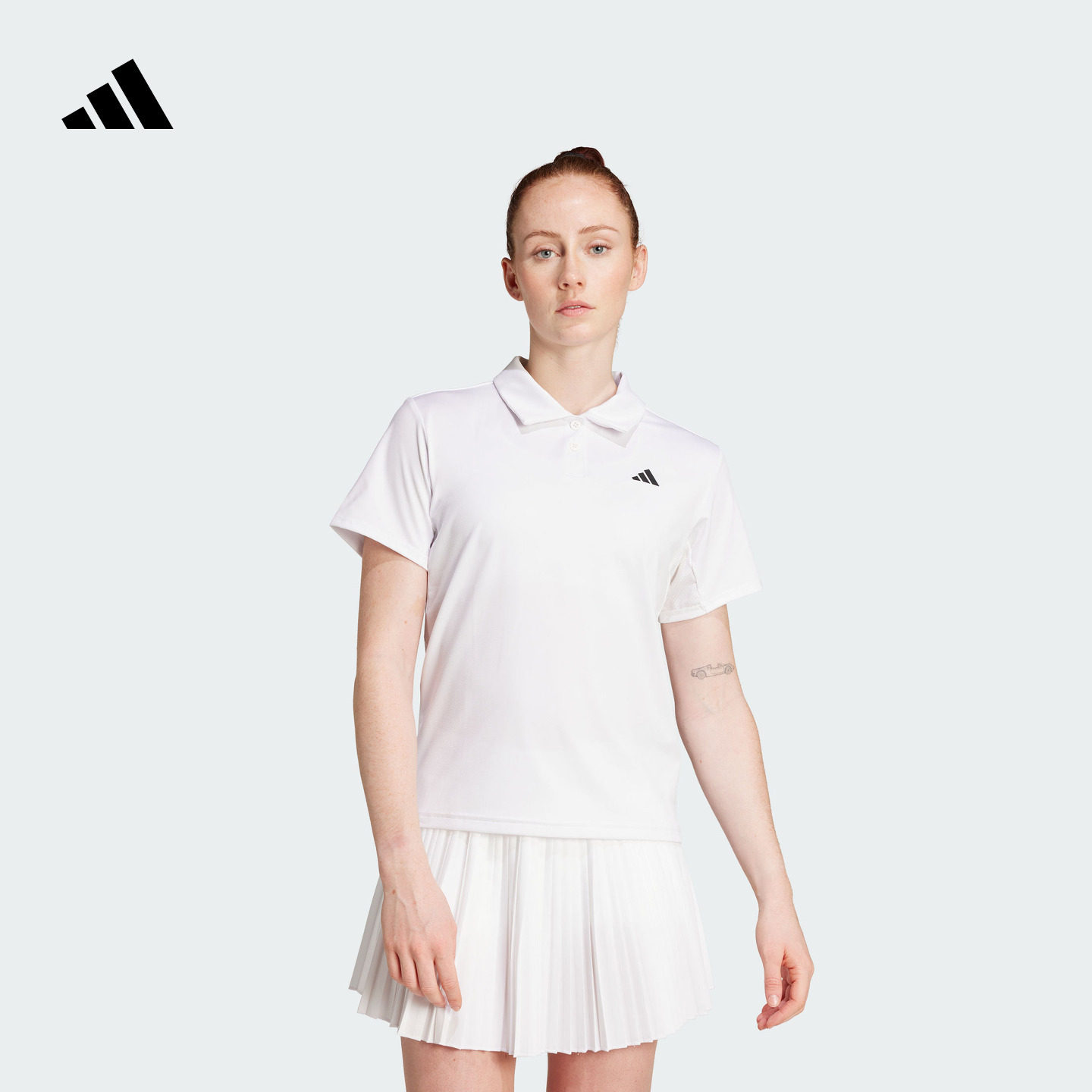 速干网球运动翻领短袖POLO衫女装夏季adidas阿迪达斯官方