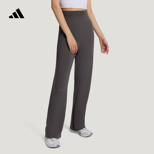SOFT LUX轻柔雅透湿排汗休闲运动裤喇叭裤女装秋季adidas阿迪达斯
