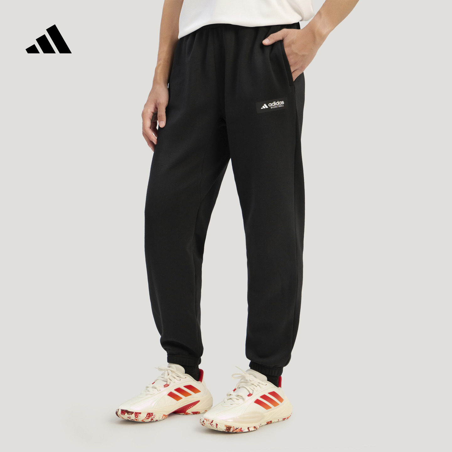 时尚舒适百搭针织加绒篮球运动裤男装秋冬新款adidas阿迪达斯官方,运动服/休闲服装,运动长裤,淘宝优惠券,粉丝福利购,淘宝优惠卷