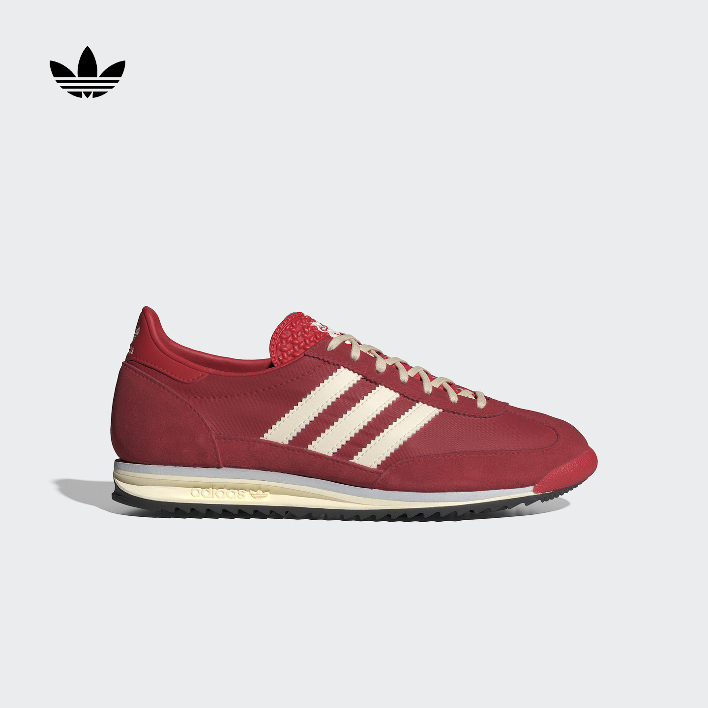 T头鞋阿迪达斯三叶草薄底运动鞋