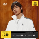 情侣款 adidas阿迪达斯三叶草 复古风梭织运动立领夹克外套男女秋季