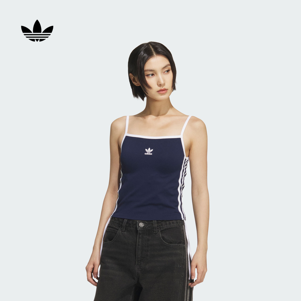 阿迪达斯三叶草女自带胸垫背心