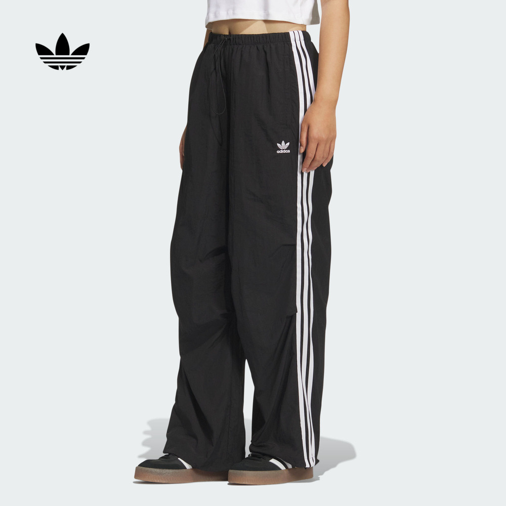 阿迪达斯三叶草女舒适伞裤运动裤