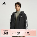 拒水防风保暖休闲连帽棉服外套男装 秋冬adidas阿迪达斯轻运动
