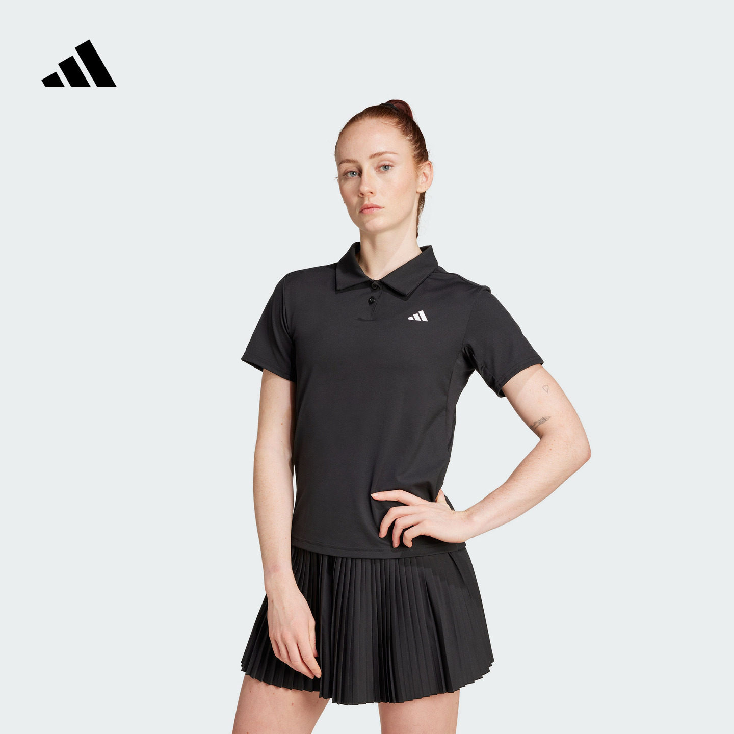 速干网球运动翻领短袖POLO衫女装夏季adidas阿迪达斯官方