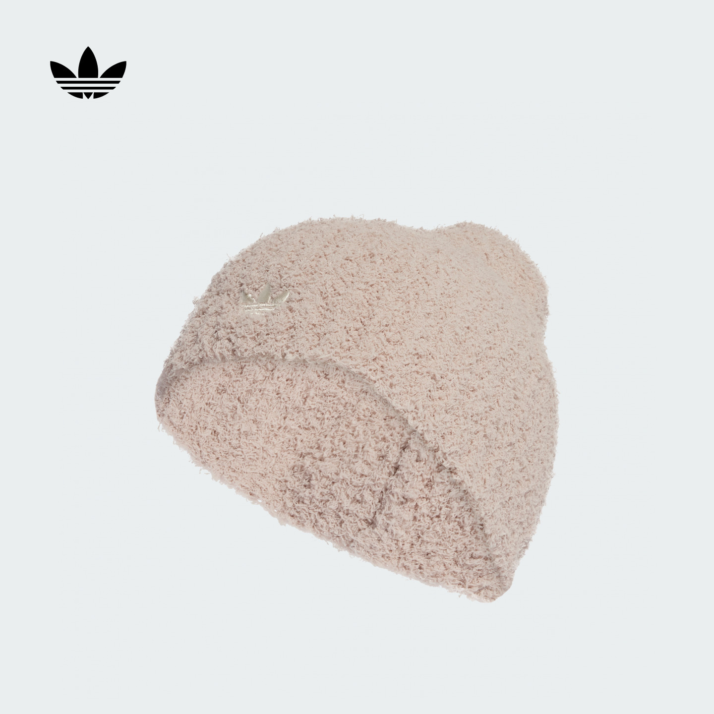 阿迪达斯三叶草女针织保暖毛线帽