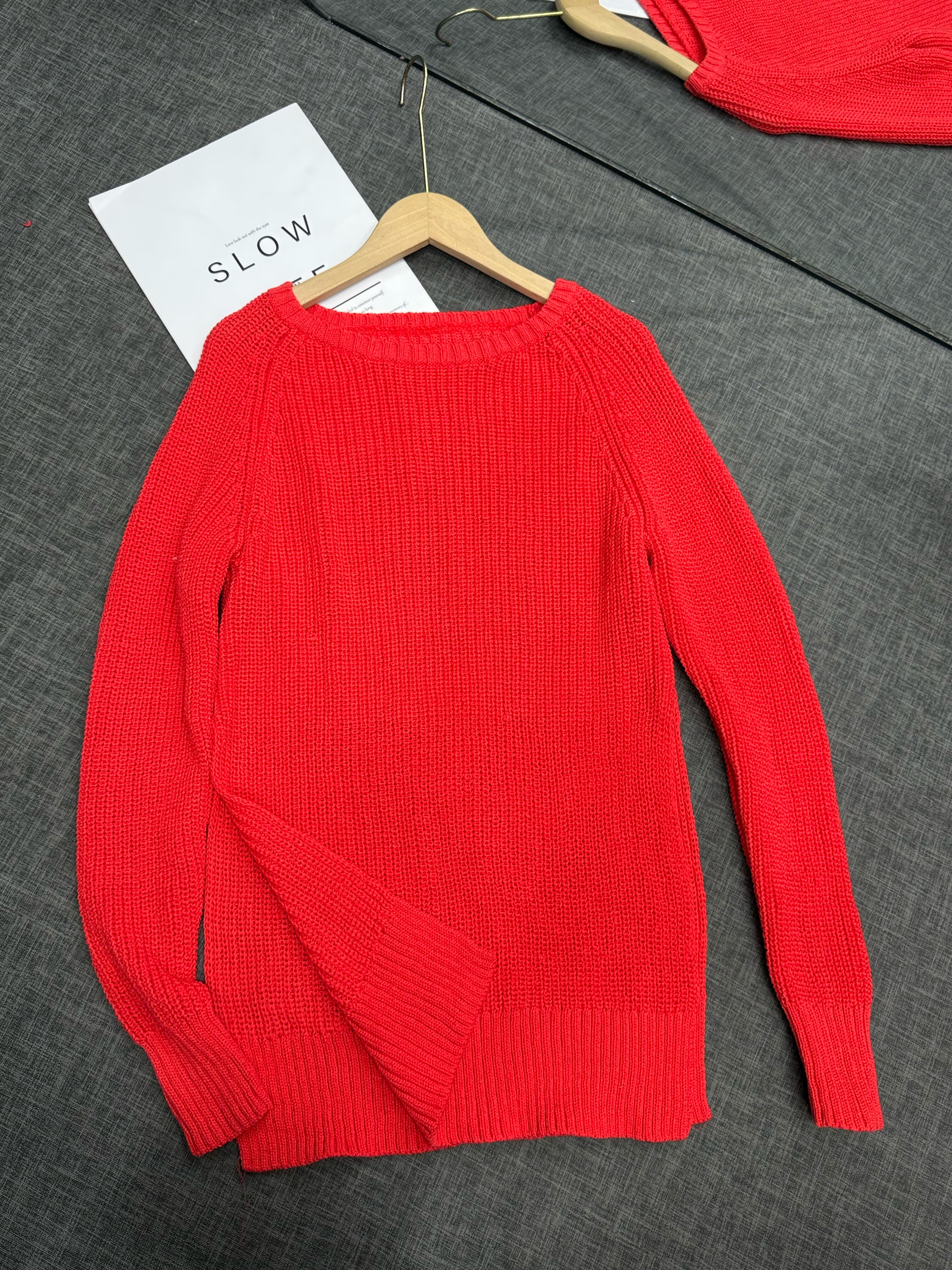 清仓 原单2025春季新款女装时尚气质百搭显瘦圆领针织衫女款全棉