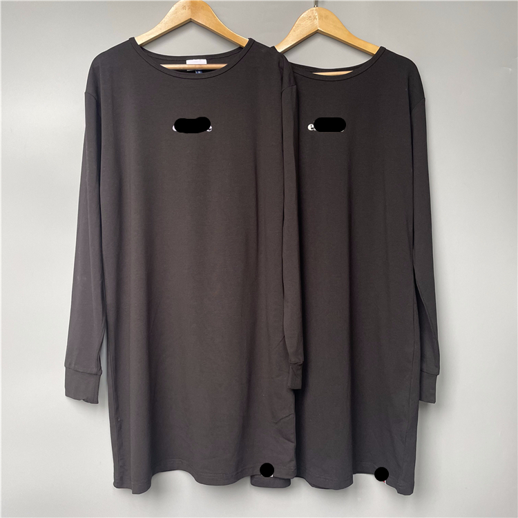 直筒裙棉弹纯色印花女士裙