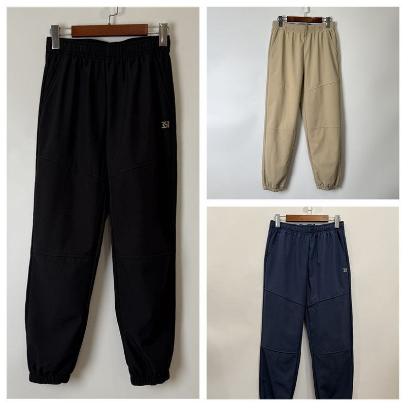 7C0 内销男女童加绒加厚梭织长裤冬季保暖120-175儿童松紧运动裤