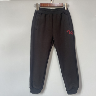 160男女童松紧腰长裤 6A1 秋冬120 卫裤 内销儿童一体绒束脚裤