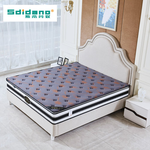 席梦思弹簧床垫软垫家用乳胶椰棕偏硬1.5米海马厚20cm租房经济型