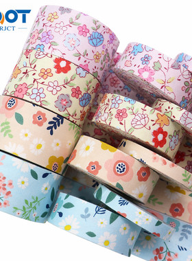 宝通织带diy发饰材料棉料碎花压条布带diy蝴蝶结手工制造丝带织带