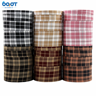 复合布料丝带压布条格子织带手工制作蝴蝶结头饰发饰服装辅料织带