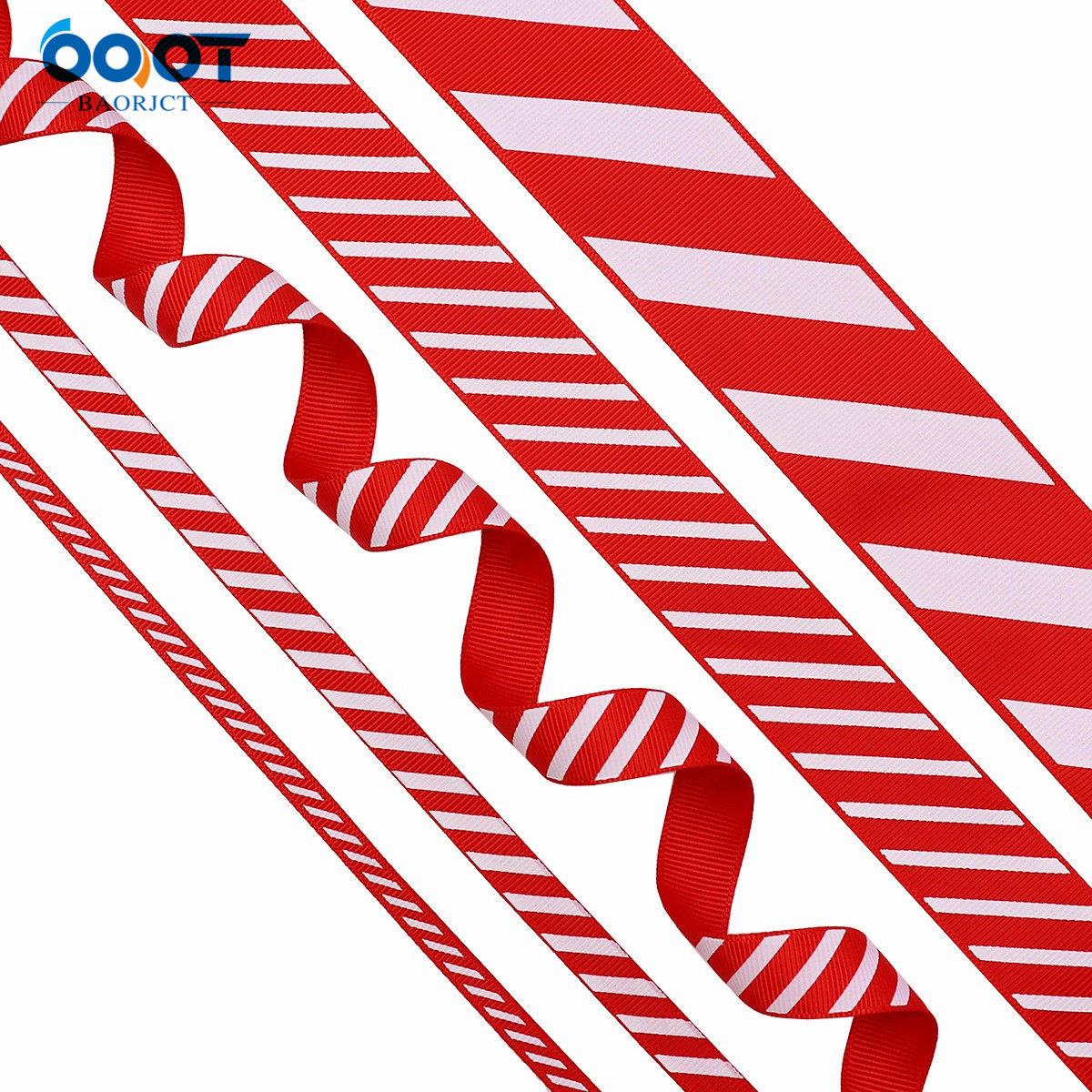 5码圣诞斜条纹织带热转印丝带25mm狂欢节礼盒包装缎带节日场景装,居家布艺,丝带/绸带/布带,淘宝优惠券,粉丝福利购,淘宝优惠卷