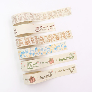 宝通diy发饰材料棉麻料童趣diy蝴蝶结手工制造丝带织带钥匙挂绳