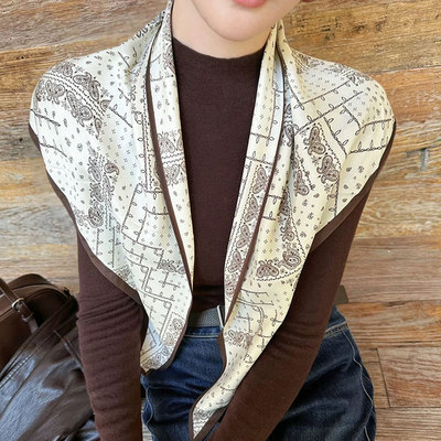 腰果花三角巾围巾披肩装饰丝巾