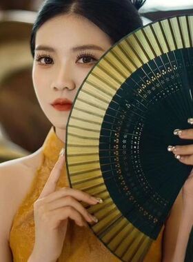中国风民国风高端流苏折扇女