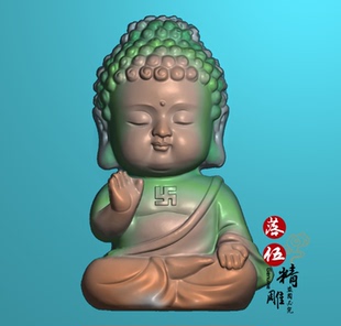 如来宝宝佛00239随型侧身如来佛祖坐佛挂件木雕精雕图浮雕玉雕灰