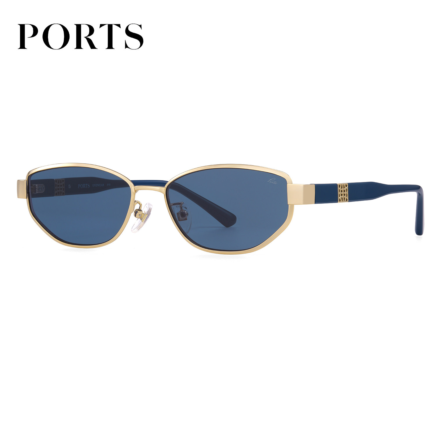 PORTS高端太阳镜金属老钱风墨镜专柜正品遮阳镜PSF21601