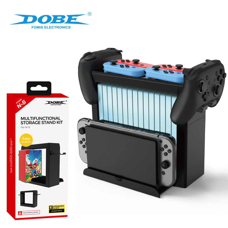 Switch OLED收纳支架底座 switch主机碟片收纳架 NS手柄碟架1905